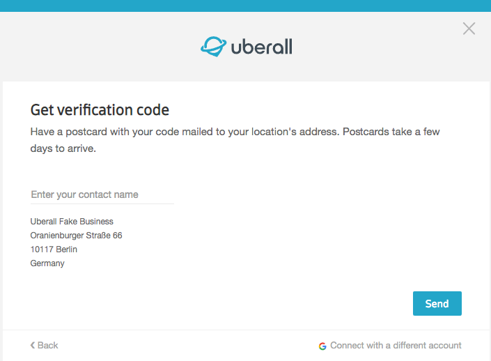 Address verification image