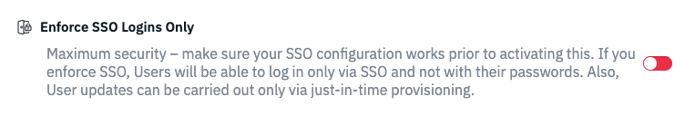 Enforce SSO image