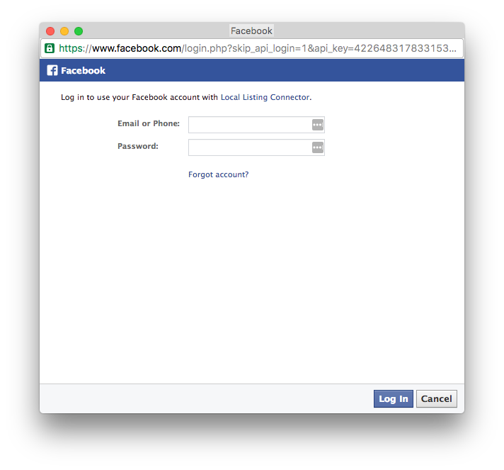 Facebook oauth image