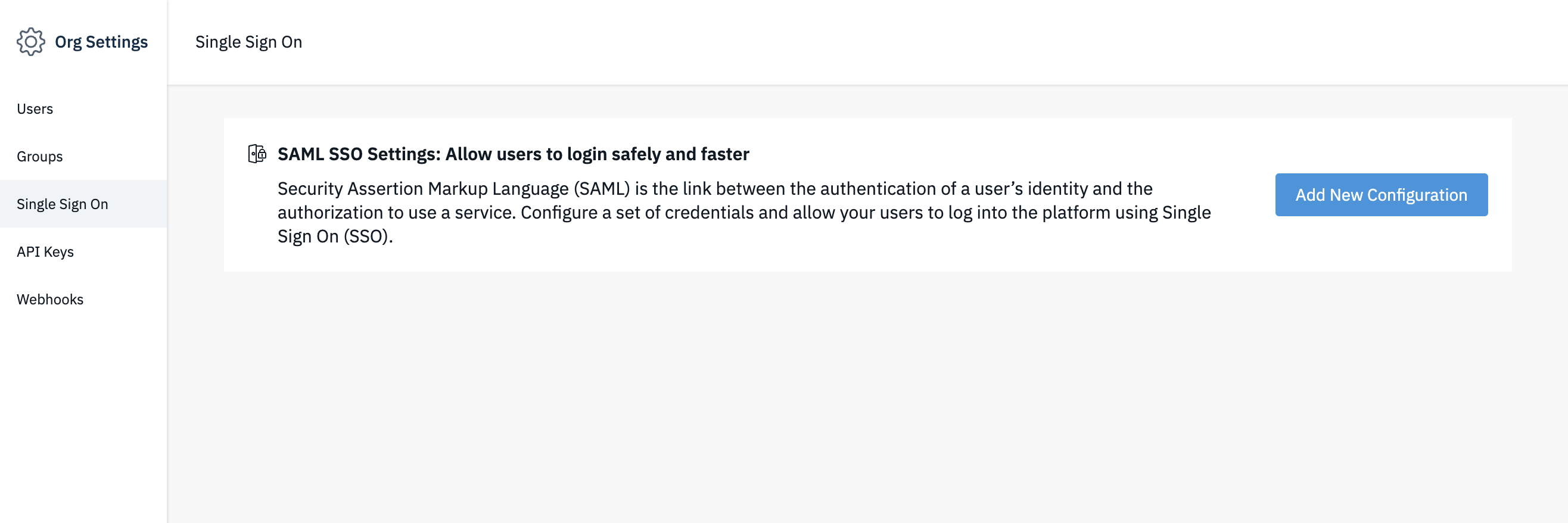 Org settings image