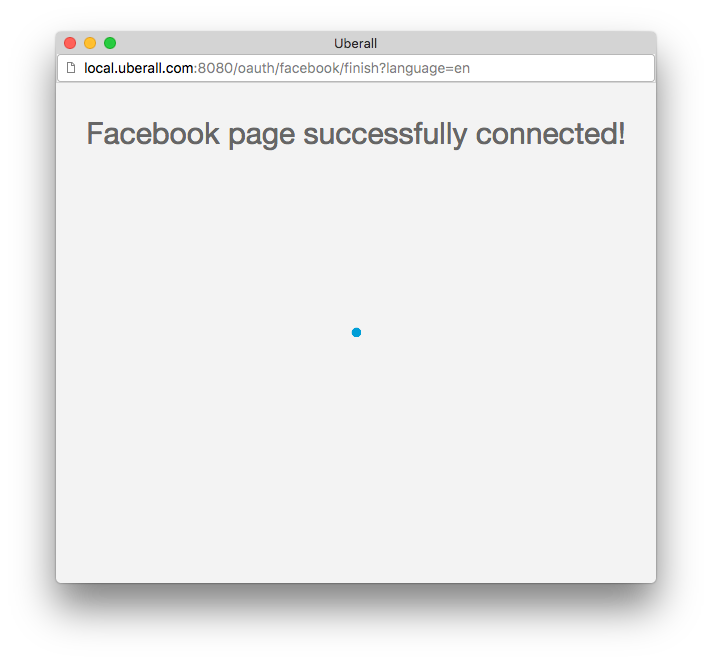 Facebook successfully connected image